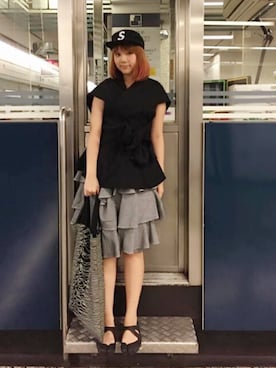 「アイテム（ビーチサンダル）」を使った、karkardreamさん（レディース・167cm）の秋コーディネート