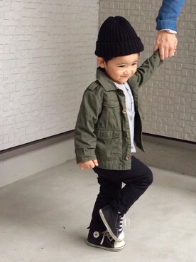 rizさん(キッズ・90cm)の秋コーディネート