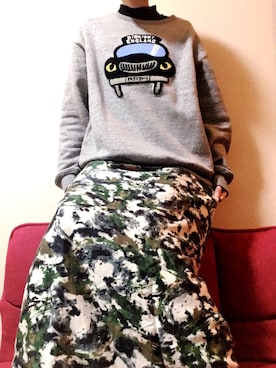 「HALFMAN（ハーフマン）のアイテム（トップス）」を使った、akiさん（レディース・165cm）の冬コーディネート