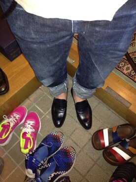 「Paul Smith（ポールスミス）のアイテム（その他シューズ）」を使った、pikaさん（メンズ・165cm）の秋コーディネート