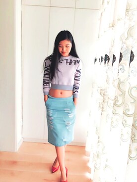 「Millie'sのアイテム」を使った、cinderfuckingrella さん（レディース・165cm）の春コーディネート