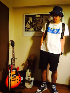 「スケートスタイル」｜「アイテム（その他）」を使った、中野宇治さん（メンズ・175cm）の夏コーディネート