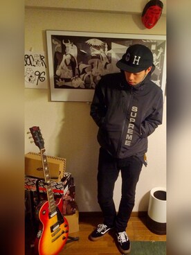 「Fall Out Boy」｜中野宇治さん（メンズ・175cm）の冬コーディネート
