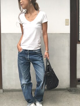 「Denim & Supply Ralph Lauren（デニムアンドサプライラルフローレン）のアイテム（バッグ）」を使った、aipoooonhさん（レディース・158cm）の秋コーディネート