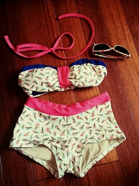 「une nana cool（ウンナナクール）のアイテム」を使った、Miki さん（レディース・158cm）の夏コーディネート