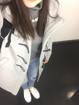 「FREE'S MART（フリーズマート）のアイテム（ダッフルコート）」を使った、Saori さん（レディース・164cm）の冬コーディネート