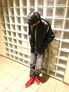 「kicks」｜「アイテム（ブルゾン）」を使った、kinoさん（メンズ・175cm）の秋コーディネート