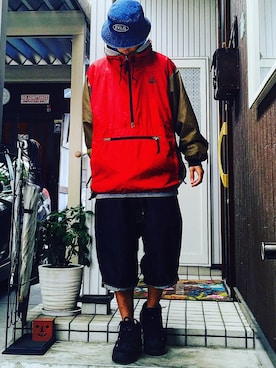 「NIKE ACG（ナイキエィシージー）のアイテム（ジャケット/アウター）」を使った、Dragon相馬さん（メンズ・174cm）の春コーディネート