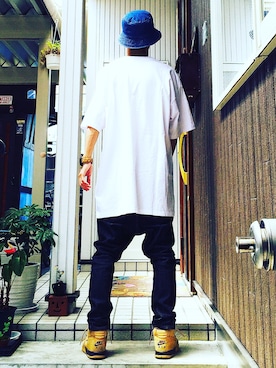 「PRIVILEGE（プリビレッジ）のアイテム」を使った、Dragon相馬さん（メンズ・174cm）の春コーディネート