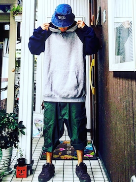 「PRIVILEGE（プリビレッジ）のアイテム」を使った、Dragon相馬さん（メンズ・174cm）の夏コーディネート