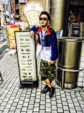 「INTERBREED（インターブリード）のアイテム（ジャケット/アウター）」を使った、Dragon相馬さん（メンズ・174cm）の夏コーディネート