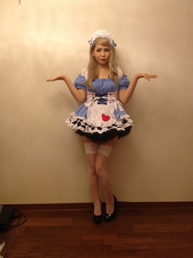 「トランプ柄」｜「アイテム（ワンピース/ドレス）」を使った、りのん☆さん（レディース・154cm）の夏コーディネート