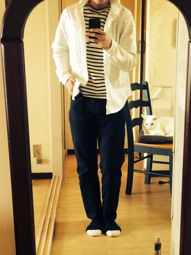 「LOLO（ロロ）のアイテム」を使った、Tsuyoshiさん（メンズ・166cm）の春コーディネート