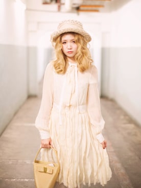 「D&G（ディーアンドジー）のアイテム（ワンピース/ドレス）」を使った、nivashさん（レディース・155cm）の春コーディネート