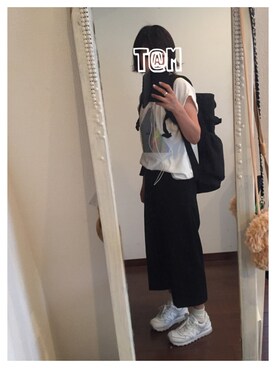 「CHAPTER WORLD PREMIUM（チャプターワールドプレミアム）のアイテム（シューズ）」を使った、i_am_tamさん（レディース・153cm）の夏コーディネート
