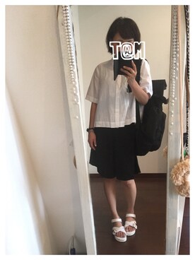 「Factor=（ファクターイコール）のアイテム（バックパック/リュック）」を使った、i_am_tamさん（レディース・153cm）の夏コーディネート