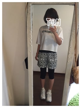 「CHAPTER WORLD PREMIUM（チャプターワールドプレミアム）のアイテム（シューズ）」を使った、i_am_tamさん（レディース・153cm）の夏コーディネート