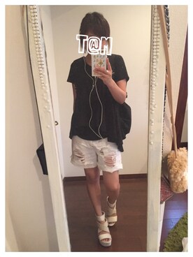 「Factor=（ファクターイコール）のアイテム（バックパック/リュック）」を使った、i_am_tamさん（レディース・153cm）の夏コーディネート