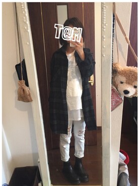 「新生活」｜「アイテム（ブーツ）」を使った、i_am_tamさん（レディース・153cm）の秋コーディネート