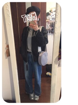 「A land（エーランド）のアイテム（ジャケット/アウター）」を使った、i_am_tamさん（レディース・153cm）の春コーディネート