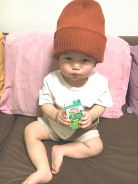 「マヨコーデ」｜komaさん（キッズ・80cm）の春コーディネート