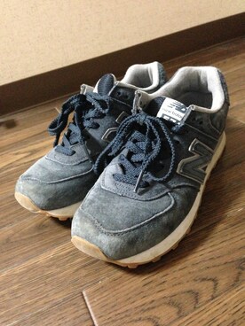 「NEW BALANCE（ニューバランス）のアイテム（スニーカー、ブルー系）」を使った、ハヤスさん（レディース・150cm）の春コーディネート