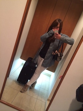 「FROMFIRST musee（フロムファーストミュゼ）のアイテム（デニムジャケット）」を使った、michikoさん（レディース・157cm）の秋コーディネート
