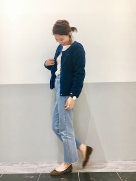 「アイテム（バレエシューズ）」を使った、PATAZOさん（レディース・163cm・20代）の秋コーディネート