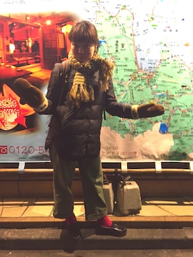 「UGG（アグ）のアイテム（その他）」を使った、ゆみ  だつさん（レディース・157cm）の冬コーディネート