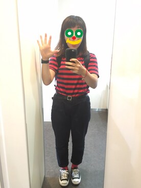 「CONVERSE（コンバース）のCONVERSE コンバース ジャック パーセル / JACK PURCEL（スニーカー）」を使った、ゆみ  だつさん（レディース・157cm）の夏コーディネート