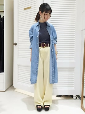 スタッフ1さん(レディース・152cm)の春コーディネート