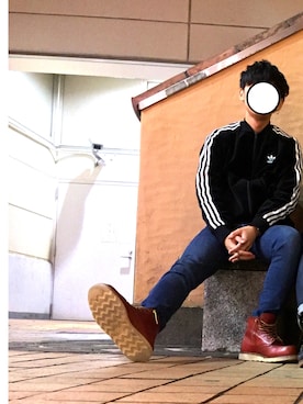 「アイテム（ジャージ）」を使った、まことさん（メンズ・169cm・20代）の秋コーディネート