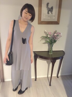 名前变更中さん（レディース・161cm）の秋コーディネート