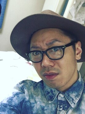 「GLOBAL WORK（グローバルワーク）のフェルトロングブリムハット/705078（ハット）」を使った、Tadashi Nakanishiさん（メンズ・161cm）の冬コーディネート