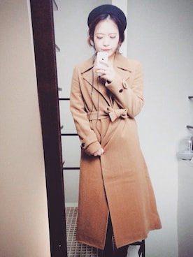 「UNTITLED（アンタイトル）のアイテム（トレンチコート）」を使った、azmさん（レディース・160cm）の春コーディネート