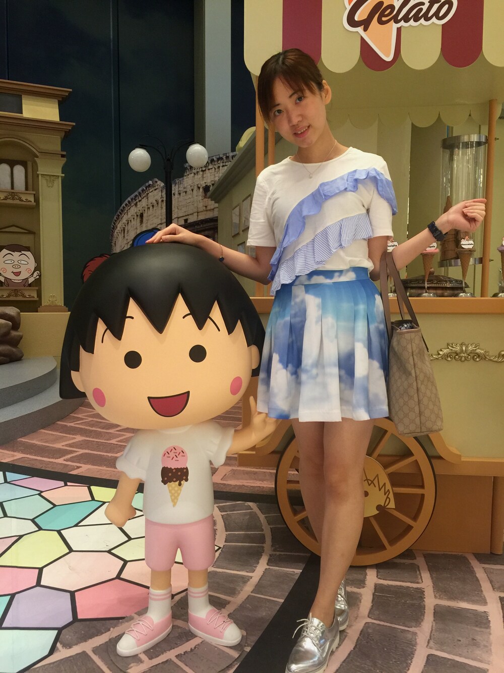 「daily look」｜「five plusのアイテム（Tシャツ/カットソー、ホワイト系）」を使った、Joey ZY Cさん（レディース・168cm）の夏コーディネートの1枚目の写真