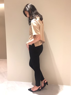 「FRAY I.D（フレイアイディー）のアイテム（トップス）」を使った、mai nakayamaさん（レディース・158cm）の春コーディネート