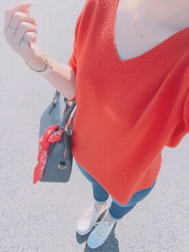 「h．k．c（アンドイット）のアイテム」を使った、Ayakaさん（レディース・163cm）の秋コーディネート