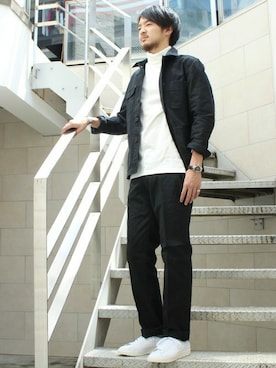 「JOURNAL STANDARD relume（ジャーナルスタンダード　レリューム）のアイテム（カバーオール）」を使った、Saiさん（メンズ・180cm）の秋コーディネート
