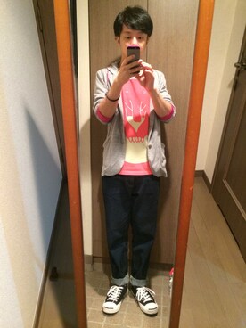 「FRAPBOIS」｜「アイテム（その他アウター）」を使った、オーミチさん（メンズ・161cm）の秋コーディネート