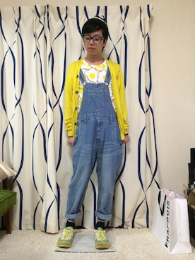 「FRAPBOIS half」｜「アイテム（オールインワン・サロペット）」を使った、オーミチさん（メンズ・161cm）の春コーディネート