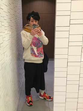 「zucca」｜「アイテム（ハンチング/ベレー帽）」を使った、オーミチさん（メンズ・161cm）の冬コーディネート