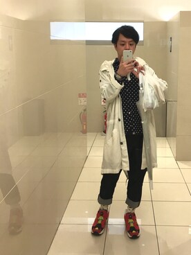 「mercibeaucoup,（メルシーボークー）のアイテム（その他アウター）」を使った、オーミチさん（メンズ・161cm）の春コーディネート
