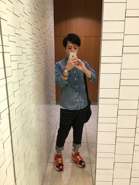 「NOMOS（ノモス）のアイテム」を使った、オーミチさん（メンズ・161cm）の春コーディネート