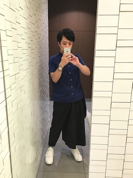 「NOMOS（ノモス）のアイテム」を使った、オーミチさん（メンズ・161cm）の夏コーディネート