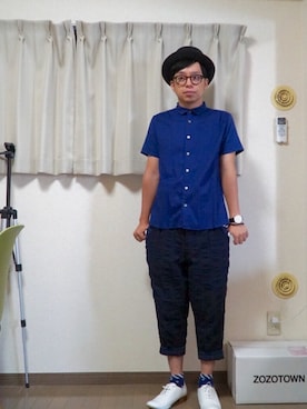 「NOMOS（ノモス）のアイテム」を使った、オーミチさん（メンズ・161cm）の秋コーディネート