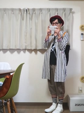 「zucca」｜「アイテム（ジャケット/アウター）」を使った、オーミチさん（メンズ・161cm）の秋コーディネート