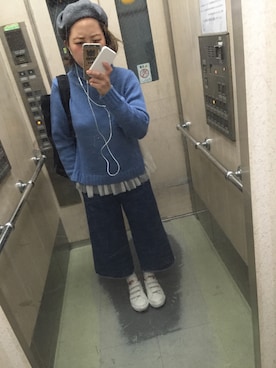 「高橋愛」｜「アイテム（ハンチング/ベレー帽）」を使った、ちとさん（レディース・153cm）の秋コーディネート