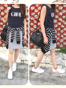 「Alexander Wang」｜「アイテム（その他アウター）」を使った、FFさん（レディース・158cm）の春コーディネート