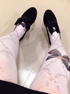 「アイテム（タイツ/ストッキング、ベージュ系）」を使った、nanaさん（レディース・162cm）の冬コーディネート